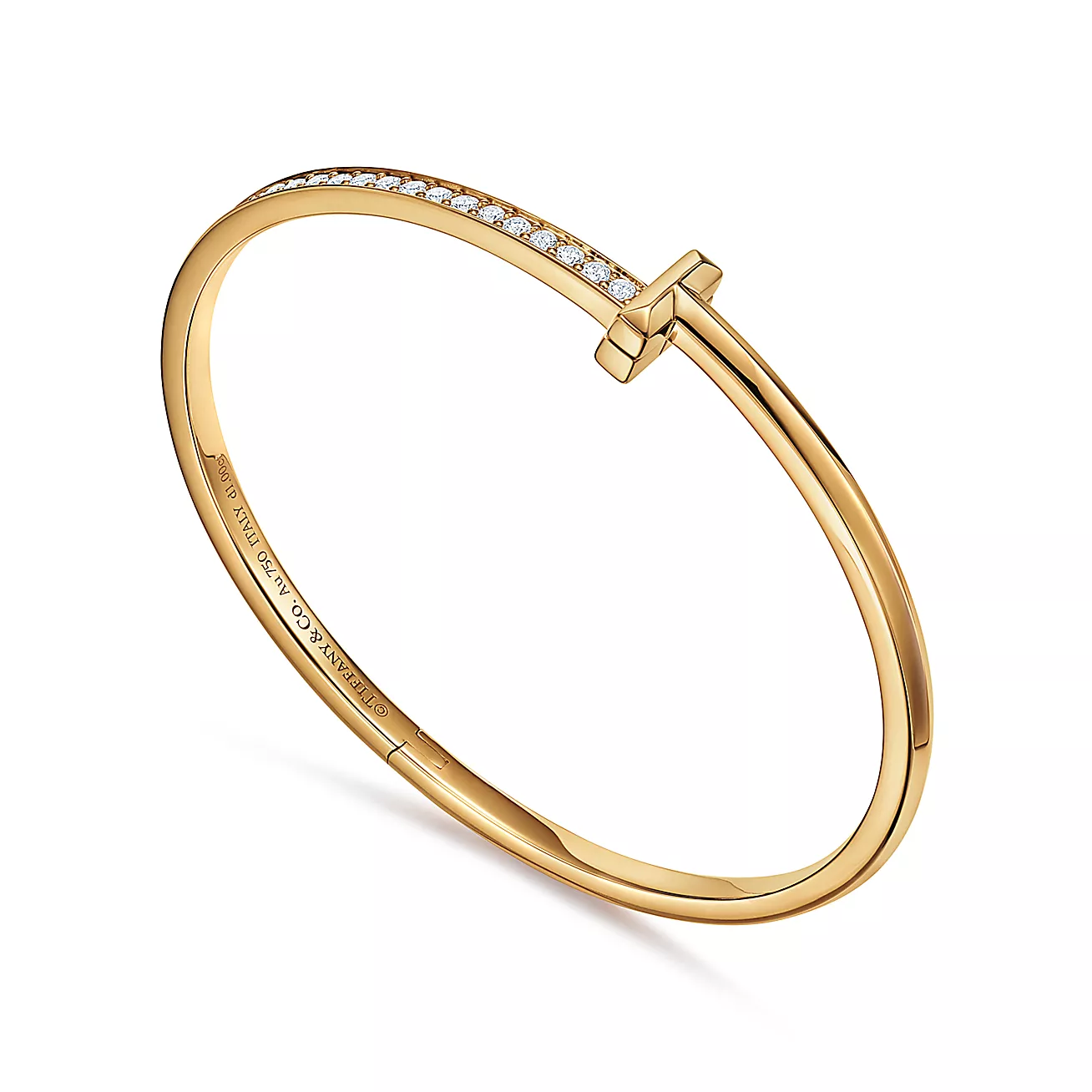 T1 Narrow Diamond Hinged Bangle